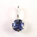 天然 ブルーサファイア　3mmラウンド ペンダントトップ　Pt900  0.17ct (ID:22063)