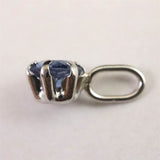 天然 ブルーサファイア　3mmラウンド ペンダントトップ　Pt900  0.17ct (ID:22063)