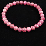 ピンク トルマリン 6mm玉ブレスレット(AAグレード） (ID:22664)