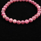 ピンク トルマリン 6mm玉ブレスレット(AAグレード） (ID:22664)