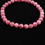 ピンク トルマリン 6mm玉ブレスレット(AAグレード） (ID:22664)