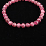 ピンク トルマリン 6mm玉ブレスレット(AAグレード） (ID:22664)