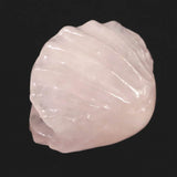 ローズクォーツ 55mm 貝殻モチーフ 彫刻置物 91ｇ (ID:22811)