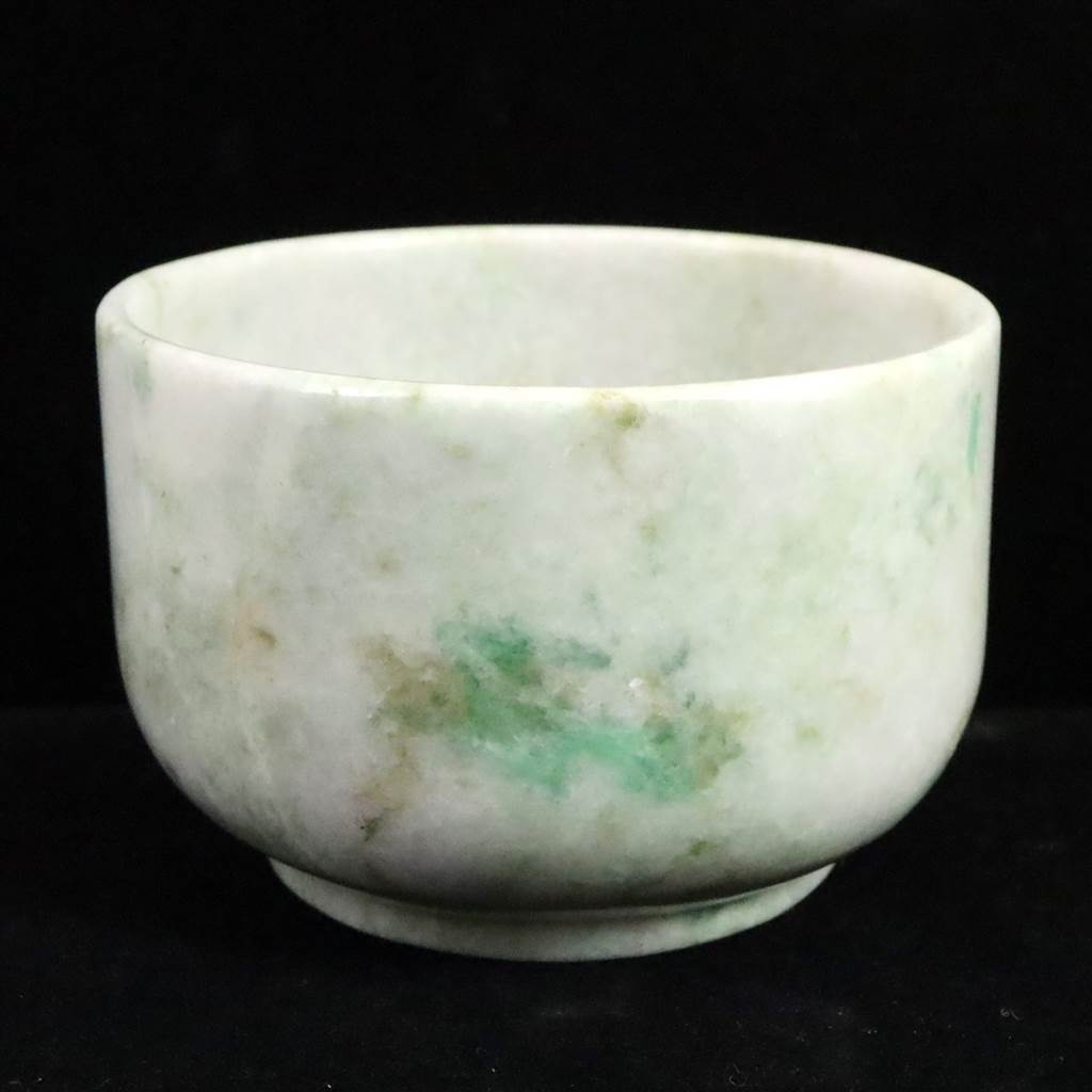 ミャンマー産 ラベンダー&グリーン翡翠 ヒスイ 52mmカップ 237g (ID