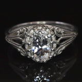 H&E社 アゼツライト(AZOZEO) 7X5mmオーバル リング 14号 現品 証明書付  (ID:22980)