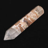 H&E社 ピンクファイアアゼツライト(AZOZEO)  45mmワンド 証明書付 6.7g (ID:23113)