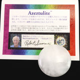 H&E社 アゼツライト(AZOZEO) 40mmソーサー 証明書付 21.6g (ID:23169)