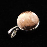 ギベオン ピンクゴールドカラー 11mmボール型　ペンダントトップ 2.21g (ID:23196)