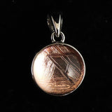 ギベオン ピンクゴールドカラー 11mmボール型　ペンダントトップ 2.21g (ID:23196)