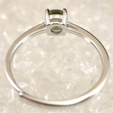 モルダバイト 5mmラウンドカット リング フリーサイズ type.E (ID:23271)