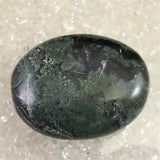 インド産　モスアゲート　パームストーン 80.0g (ID:23498)