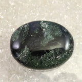 インド産　モスアゲート　パームストーン 80.0g (ID:23498)