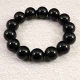 チベット産 天然モリオン水晶(4A)　16mm玉 ブレスレット 84.00g (ID:23531)