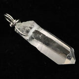 ブラジル トマスゴンサガ産水晶 30mm原石ペンダントトップ 4.1g (ID:23689)