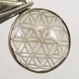 天然非加熱 ヒマラヤ ガウリシャンカール スモーキークォーツ フラワー オブ ライフ ペンダントトップ 2.62g (ID:23704)