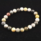 H&E社　リベレーションストーン　8mm玉ブレスレット 証明書付 16.8g (ID:24040)