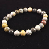 H&E社　リベレーションストーン　8mm玉ブレスレット 証明書付 16.8g (ID:24040)