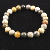 H&E社　リベレーションストーン　8mm玉ブレスレット 証明書付 16.8g (ID:24040)