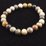 H&E社　リベレーションストーン　8mm玉ブレスレット 証明書付 16.8g (ID:24040)