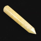 H&E社 サチャロカイエロー アゼツライト 60mmワンド 証明書付 11.4g (ID:24173)