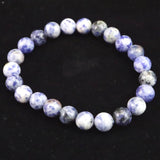 H&E社 ソーダライト 8mm玉ブレスレット 19.0g (ID:24428)