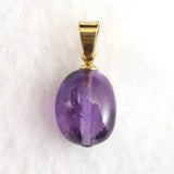アメジスト ウルグアイ産 タンブル ペンダントトップ 1.31g (ID:24478)