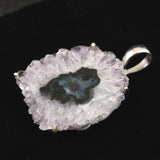 フラワーアメジスト スタラクライト　38mmペンダントトップ 17.1ｇ (ID:24790)