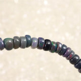 プレシャスブラックオパール 4.5mm玉ブレスレット 4.2g (ID:24902)