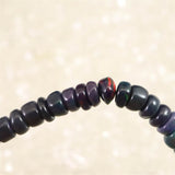 プレシャスブラックオパール 4.5mm玉ブレスレット 4.2g (ID:24902)