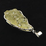 リビアンデザートグラス 34mm原石 ペンダントトップ 12.8g  (ID:24967)