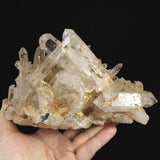 山梨県黒平水晶峠産 水晶 クラスター1382g (ID:25018)