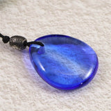 H&E社 シベリアンブルークォーツ　タンブル コード ペンダント 9.4g (ID:25107)