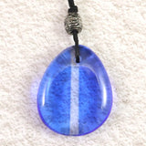 H&E社 シベリアンブルークォーツ　タンブル コード ペンダント 9.4g (ID:25107)