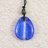 H&E社 シベリアンブルークォーツ　タンブル コード ペンダント 9.4g (ID:25107)