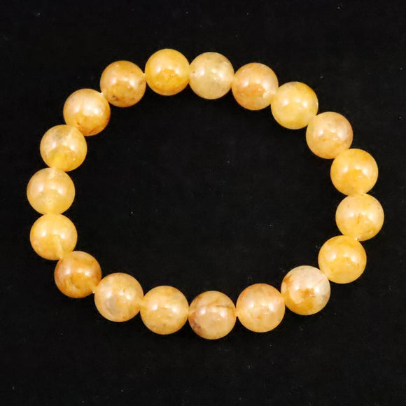 H&E社 ヒマラヤレッドゴールドアゼツライト(AZOZEO)  10mm玉ブレスレット 証明書付 28.6g (ID:25132)