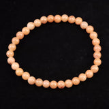 H&E社 ローダゼツ ピンクアゼツライト（AZOZEO)  5.5mm玉ブレスレット 証明書付 9.0g 　 (ID:25210)