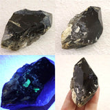 岐阜県中津川市蛭川産 黒水晶 原石 玉滴石付 カテドラル 63.71g (ID:25304)