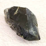 岐阜県中津川市蛭川産 黒水晶 原石 玉滴石付 カテドラル 63.71g (ID:25304)