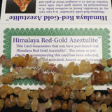 H&E社　ヒマラヤレッドゴールドアゼツライト(AZOZEO)  ナゲットネックレス 証明書付 59.8g  (ID:25532)