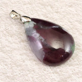 ナイジェリア産ルビーイン ゾイサイト クォーツ ペンダントトップ 11.6g (ID:25562)