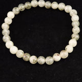 H&E社 サンダローザアゼツライト（AZOZEO) 6mm玉ブレスレット 証明書付 9.9g (ID:25644)