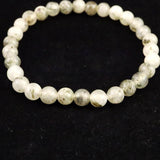 H&E社 サンダローザアゼツライト（AZOZEO) 6mm玉ブレスレット 証明書付 9.9g (ID:25644)