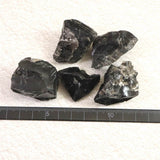長野 星ヶ塔産 黒曜石 小原石 200gセット  (ID:25661)