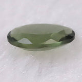 モルダバイト AAA 9.2mmオーバル ファセットカット ルース ディレクトリカード付 1.03ct (ID:25821)