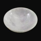 ミャンマー産 ホワイト翡翠 ヒスイ 52mm小皿 36.8g (ID:25945)