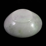 ミャンマー産 ホワイト翡翠 ヒスイ 52mm小皿 36.8g (ID:25945)
