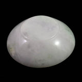 ミャンマー産 ホワイト翡翠 ヒスイ 52mm小皿 36.8g (ID:25945)