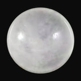 ミャンマー産 ホワイト翡翠 ヒスイ 52mm小皿 36.8g (ID:25945)