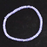 タンザナイト AA  4mm玉 ボタンカット ブレスレット  5.98g (ID:26050)