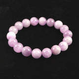 ライラックピンク クンツァイト 11.5mm玉ブレスレット 46.9g (ID:26328)